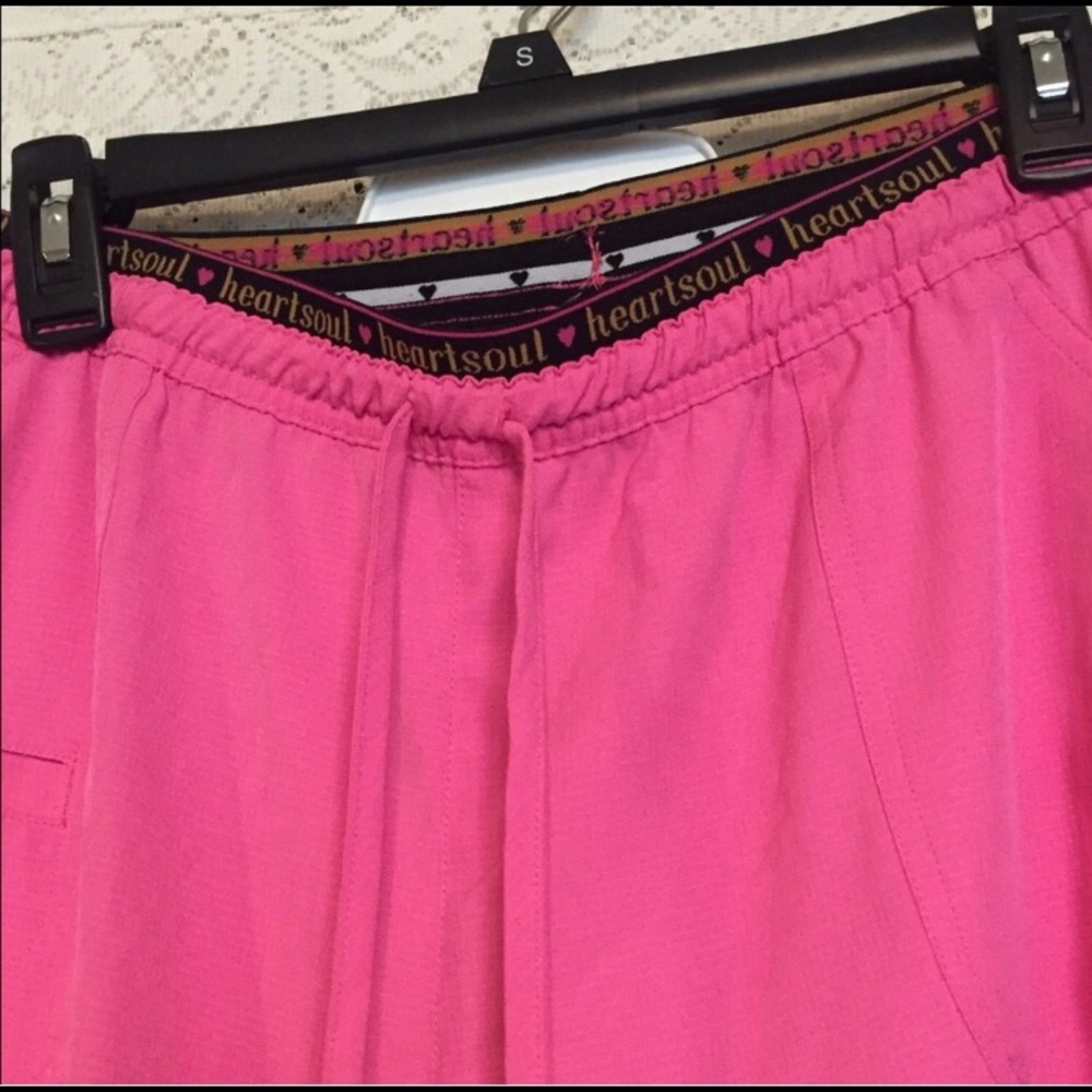 Pink scrub pants